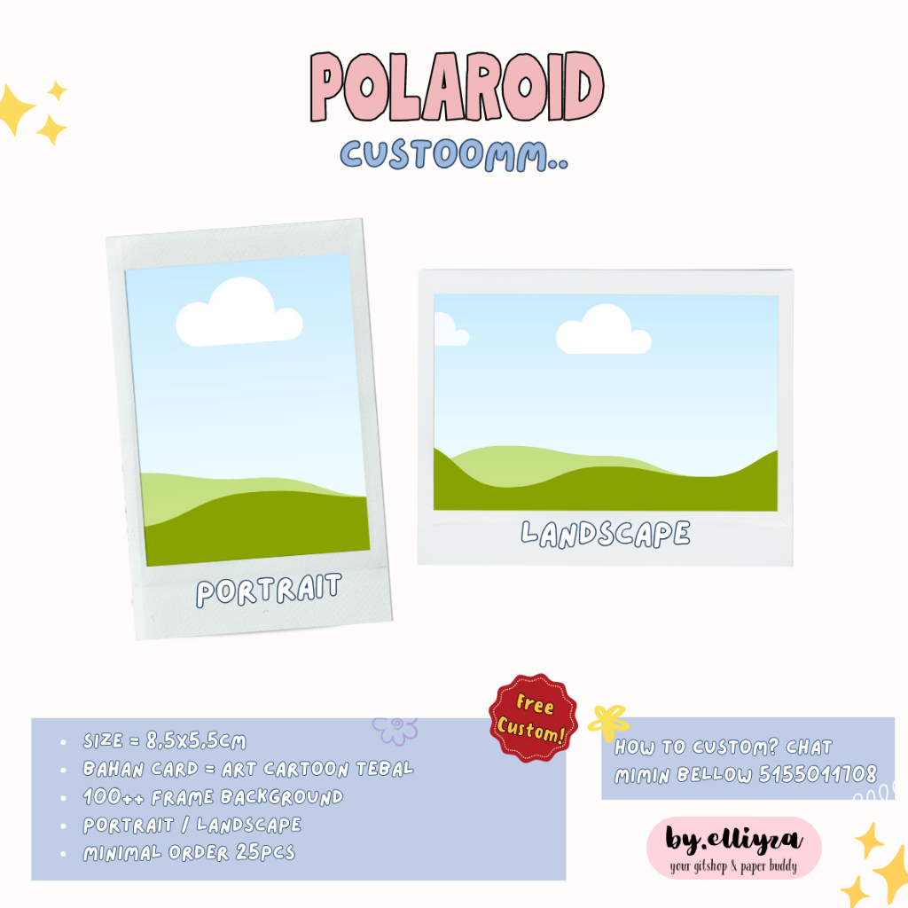 SPECIAL PROMO POLAROID 100PCS | CETAK 2R | POLAROID