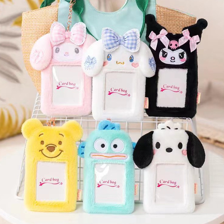 

Produk IP138 Card holder Bulu puffy sanrio Alien toy story ins Pemegang Kartu Idol Korea Card Holder Holder