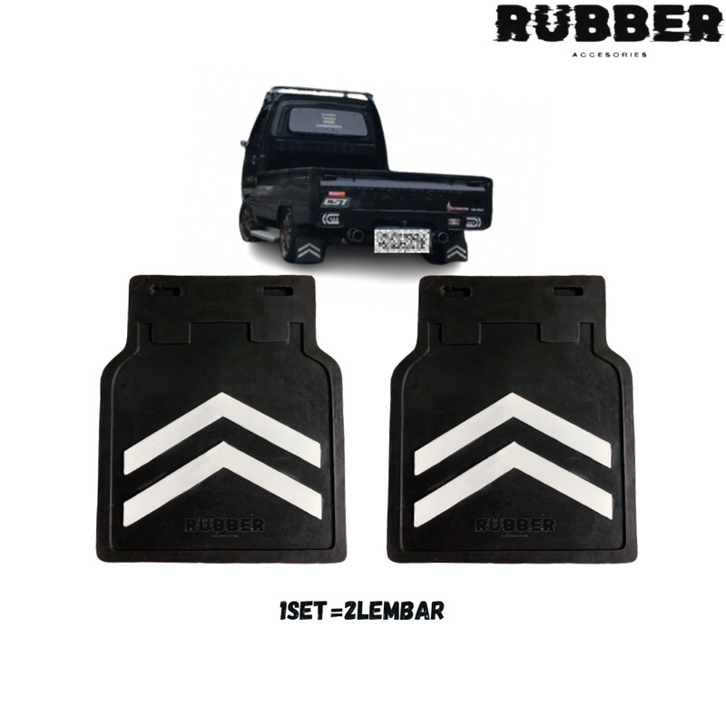 1SET SEPASANG Karpet Lumpur mobil  Pick Up TEBAL Depan Belakang Karpet Lumpur L300 T120 T120SS Spakb