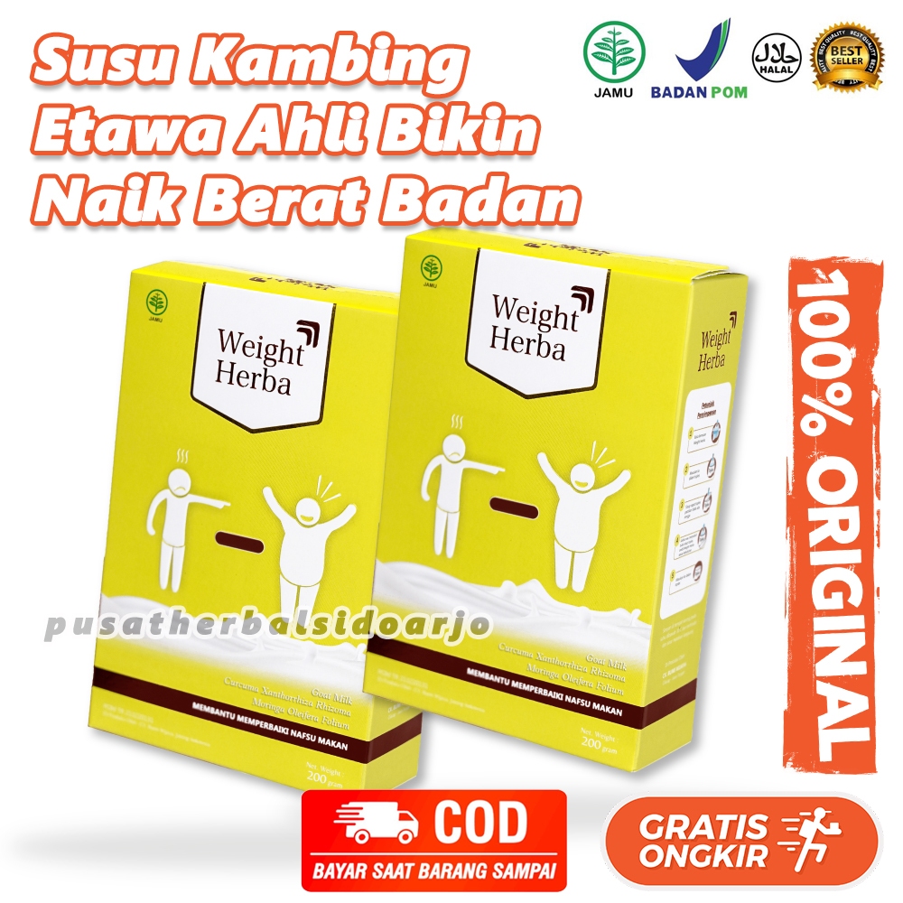 

Weight Herba Susu Kambing Etawa Gemuk Badan Tanpa Gula Perlancar Pencernaan Tingkatkan Nafsu Makan