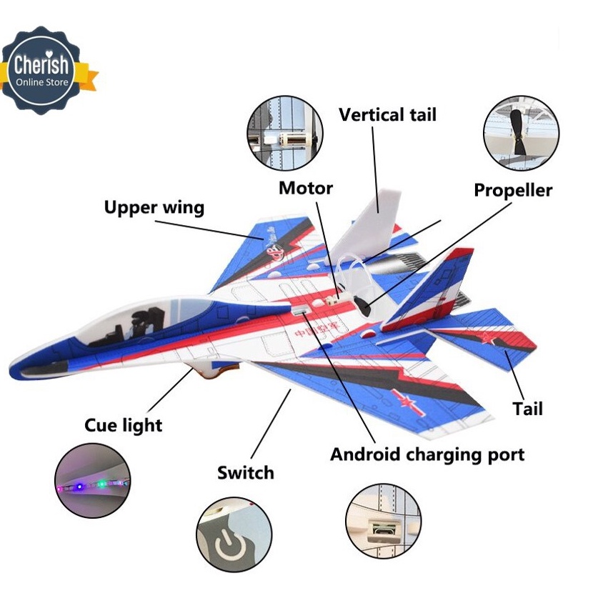 Mainan Pesawat Foam Elektrik  Pesawat Terbang Busa Elektrik Recharge