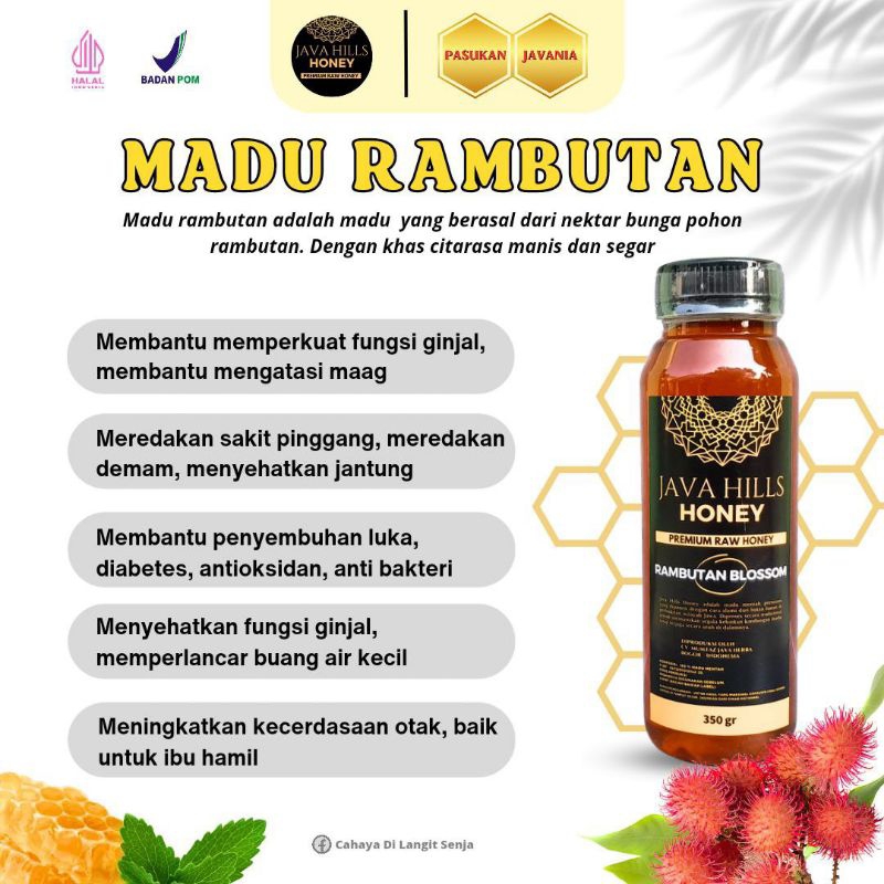 

Madu Rambutan Blossom Java Hills Honey Javahills Honey