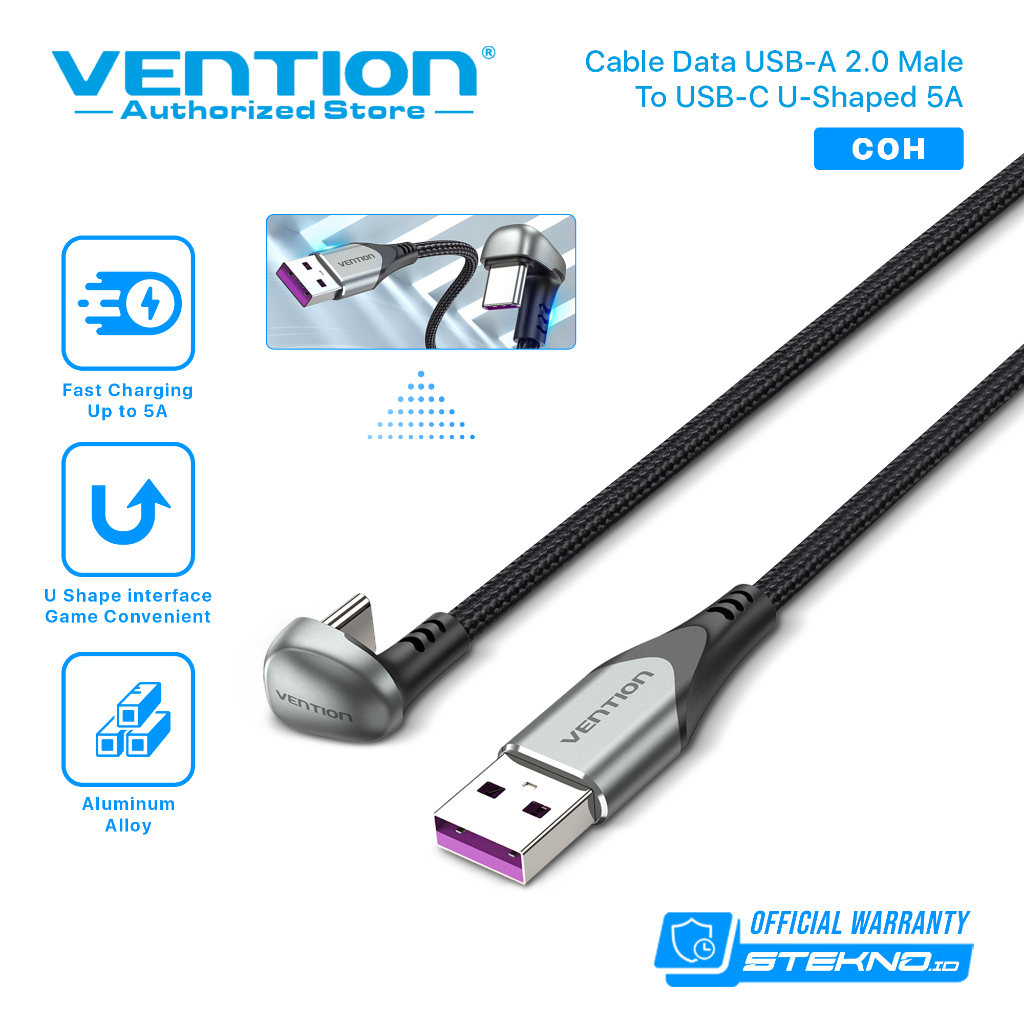 VENTION Kabel Data USB Type C Model U Shape Huawei Xiaomi Android