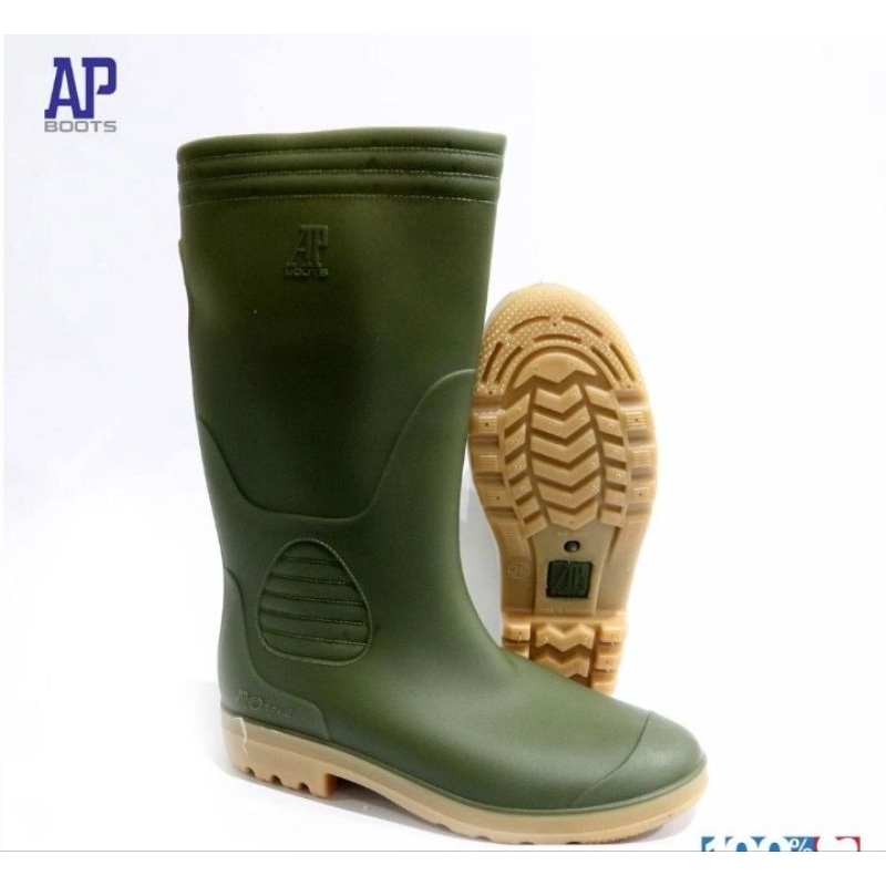 TERBARU COD - SEPATU AP BOOTS ORCA 9506 HIJAU SIZE 38-43 ORIGINAL SEPATU BOOTS PRIA SEPATU AP BOOTS