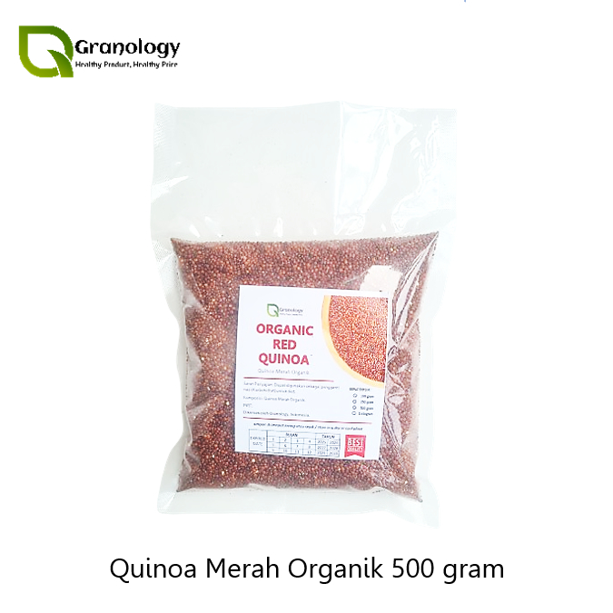 

Quinoa Merah Organik / Organic Red Quinoa (500 gram) by Granology