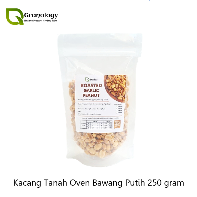 

Kacang Tanah Panggang Bawang Putih / Roasted Garlic Peanut (250 gram) by Granology