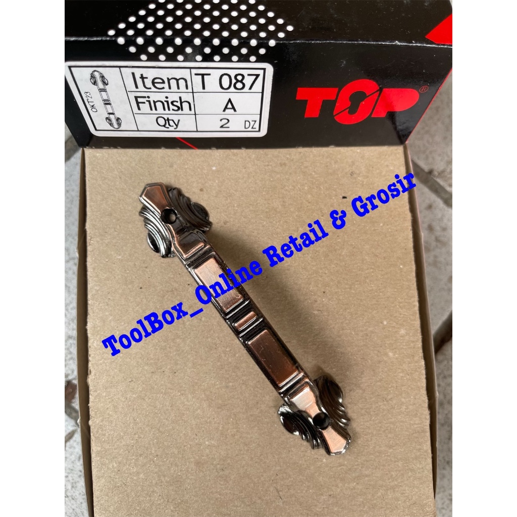 1 Kotak (24 Pcs) Tarikan Laci Besi TOP 087 Antik