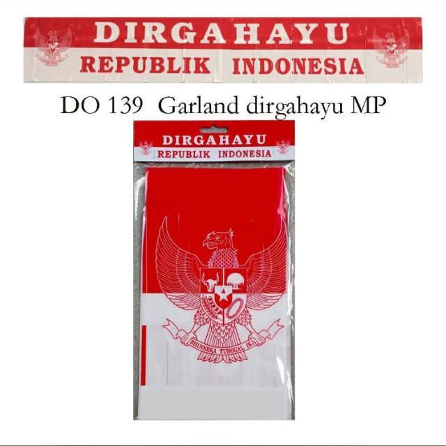 GARLAND RUMBAI DIRGAHAYU RI / HIASAN HUT RI / DEKORASI HUT RI 17