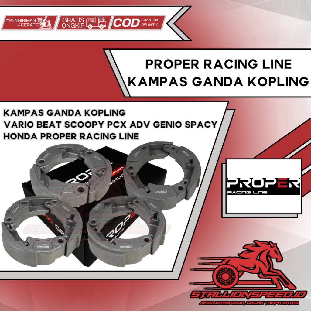 Kampas Ganda Kopling Vario PCX ADV Beat Scoopy Spacy 110 125 150 160 cc Techno Karbu Old Fi eSP New 