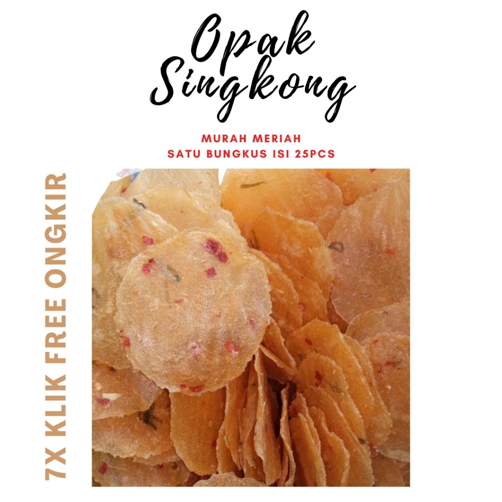 

25 Pcs Opak Singkong Orginal Mentah / Opak Ubi Kayu / Opak Singkong