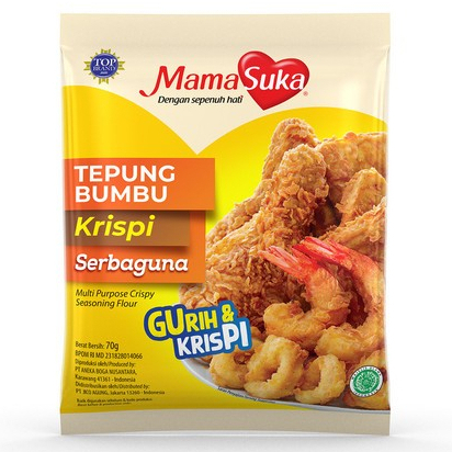 

Mamasuka tepung bumbu krispi serbaguna 210gr