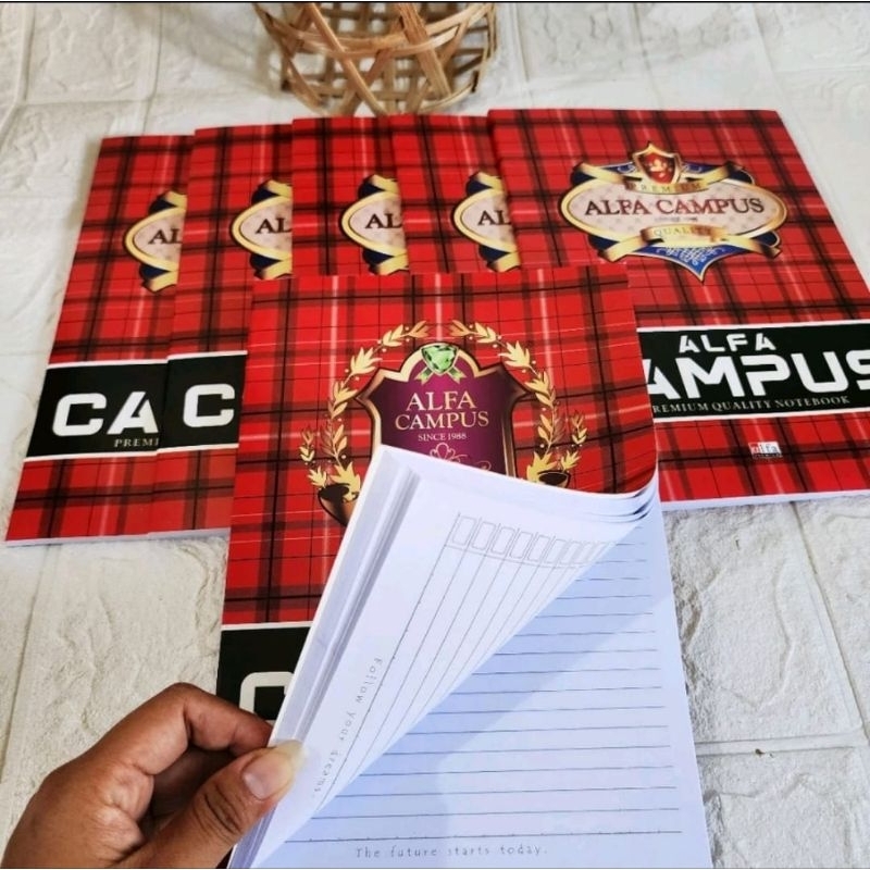 

Buku Tulis ALFA Campus Ukuran Boxy Maxy Panjang Isi 50 Lembar 10 Buku. RB9
