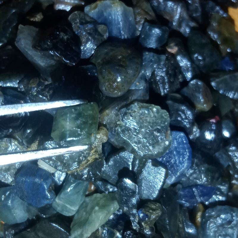 NATURAL SAPPHIRE ROUGH BAHAN BATU PERMATA ASLI SAFIR GROSIR MURAH