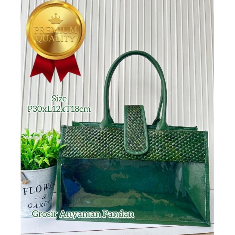 

Tas Hampers MIKA LIDAH PANDAN tas parcel anyaman goodiebag souvenir lebaran natal imlek