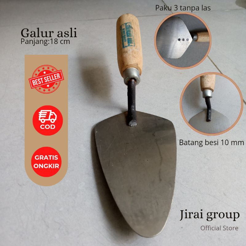cetok/sendok semen GALUR ASLI  Ori18 cm paku 4