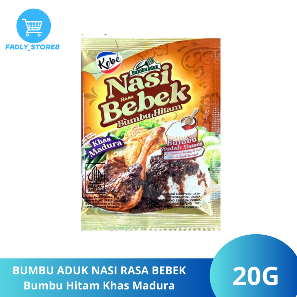 

Kobe Bumbu Nasi Bebek Bumbu Hitam 20gr x 10pcs