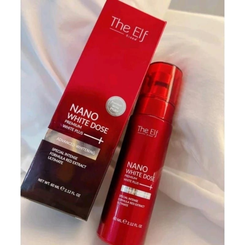 THE ELF NANO WHITE DOSE BODY SERUM 60 ML ORIGINAL PREMIUM WHITE PLUS ADVANCE WHITENING BODY SERUM, P