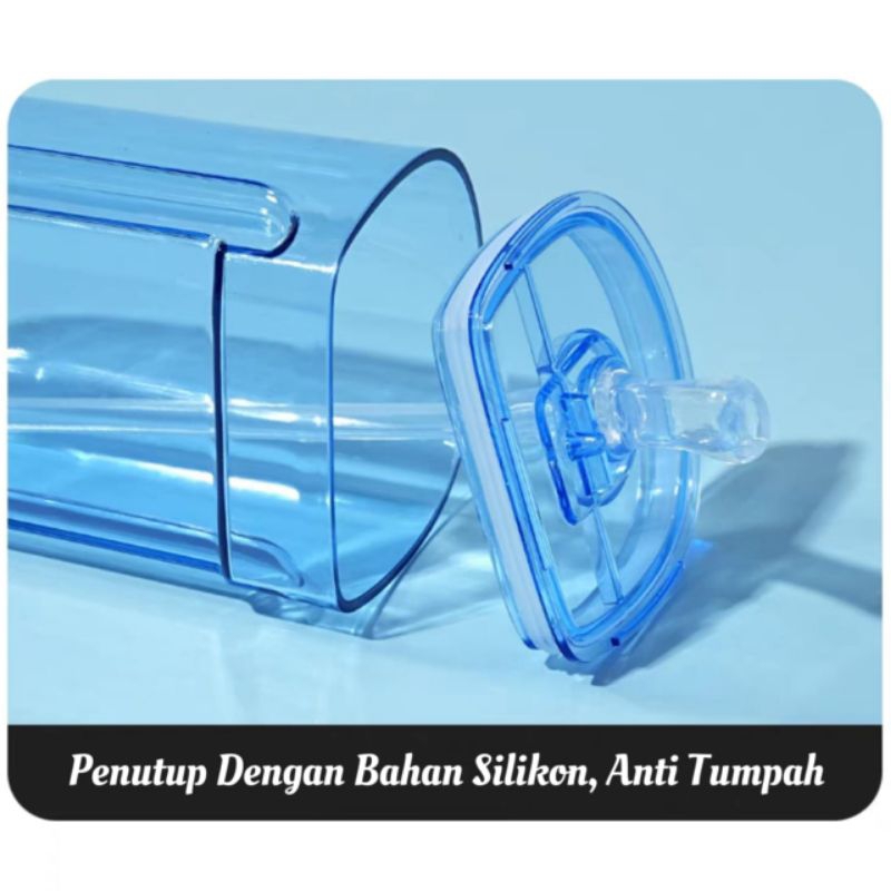 Botol Air Minum Anak Bentuk Bus 500ml Botol Minum Anak Flip Top Bus Botol Minum Bus Anak Laki-laki