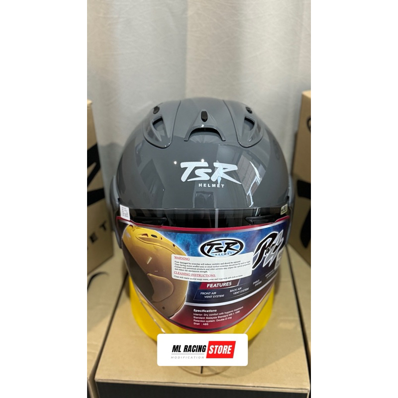 HELM/HELMET TSR RAM 4 NEW POLOSAN MODERN GRAY/MODERN GREY - HALF FACE HELM