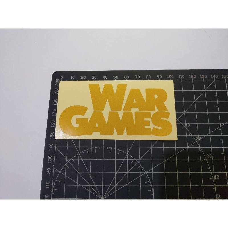 

cutting stiker war games