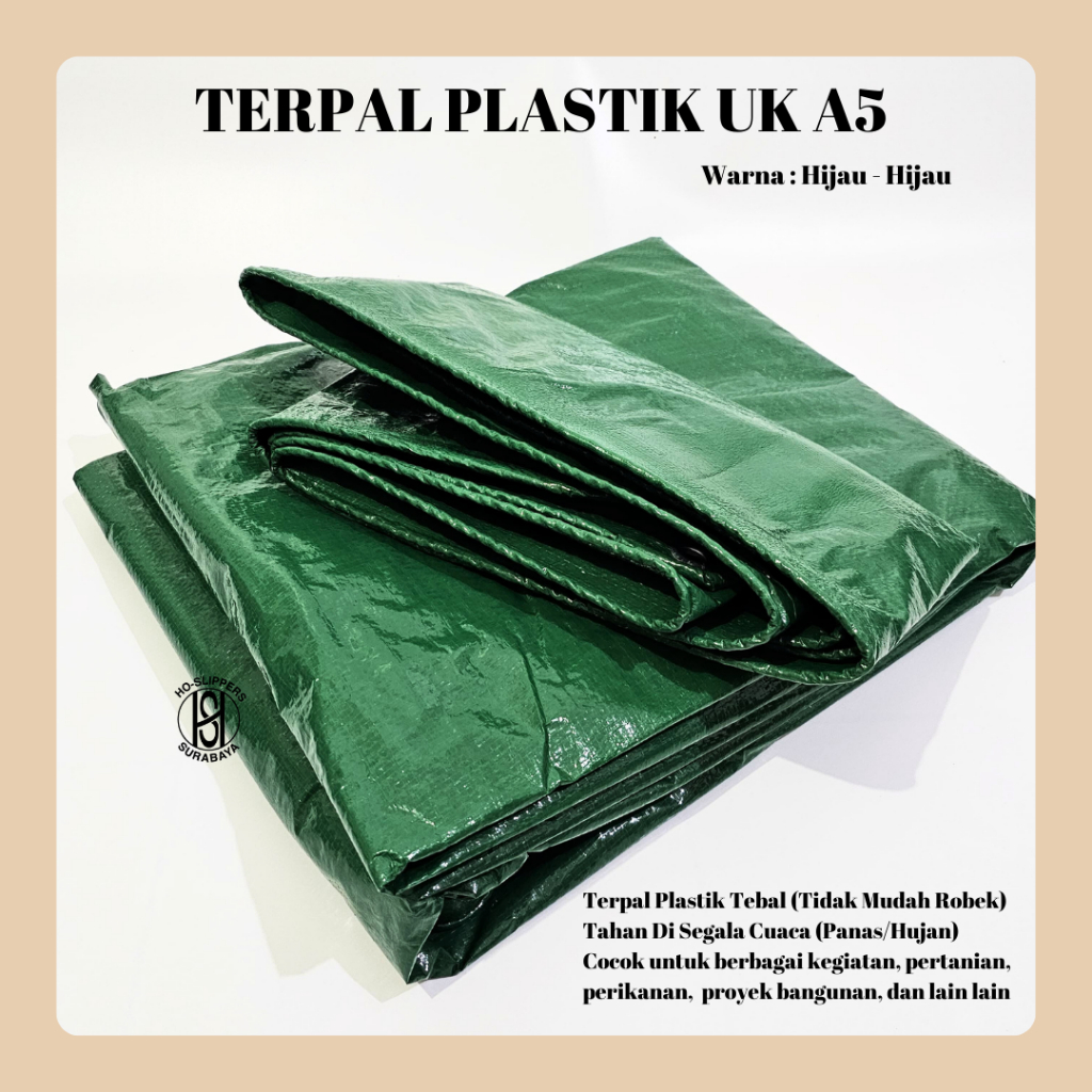 TERPAL PLASTIK A5 UK 3X3 3X4 / TERPAL PLASTIK / TERPAL A5