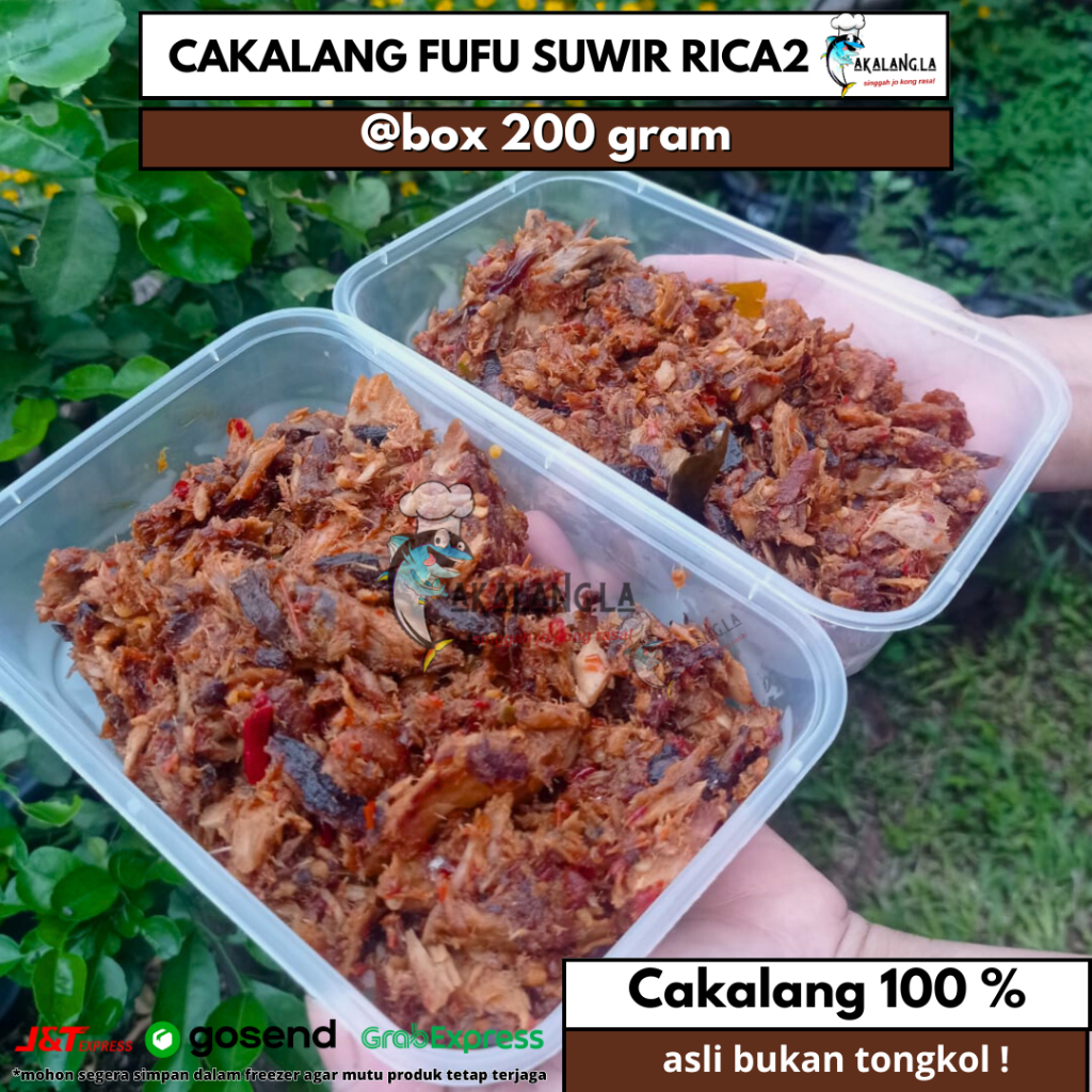 

Cakalang Fufu/asap Suwir rica-rica 200 gram