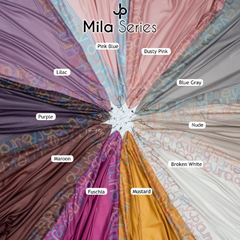 journey mila series/journey motif terlaris/journey best seller/jouney polos/hijab segi empat