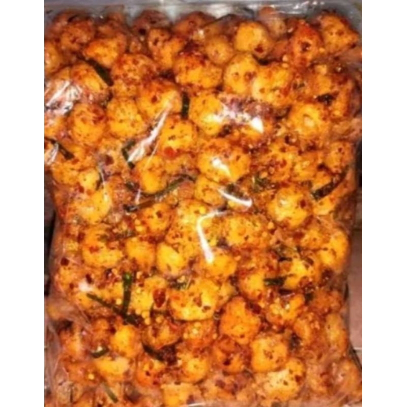 

siomay mini kering extra pedas daun jeruk isi 1kg