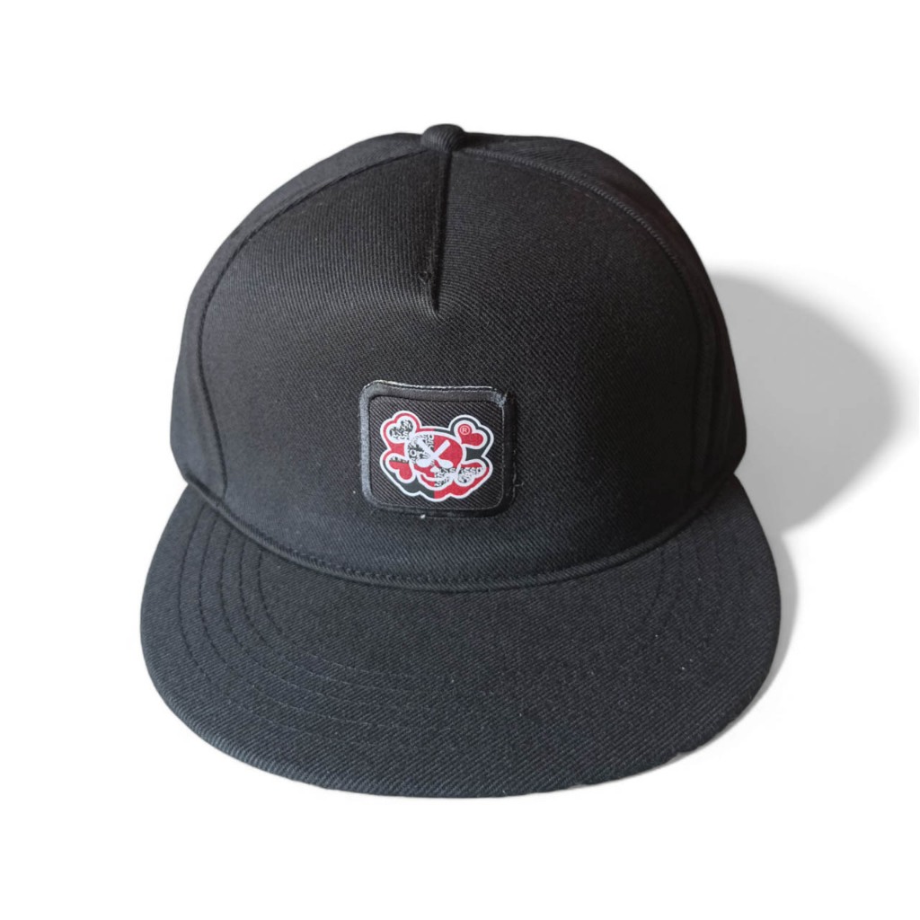 Snapback Hat Sc Flag Red Black ( Scissors Apparel )