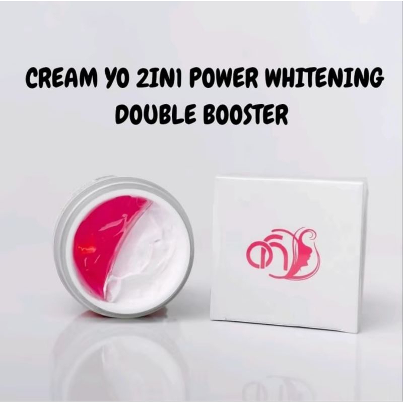 CREM YO GLOW UP 2IN1 POWER WHITENING DOUBLE BOOSTER | CREM MALAM YO GLOW  UP