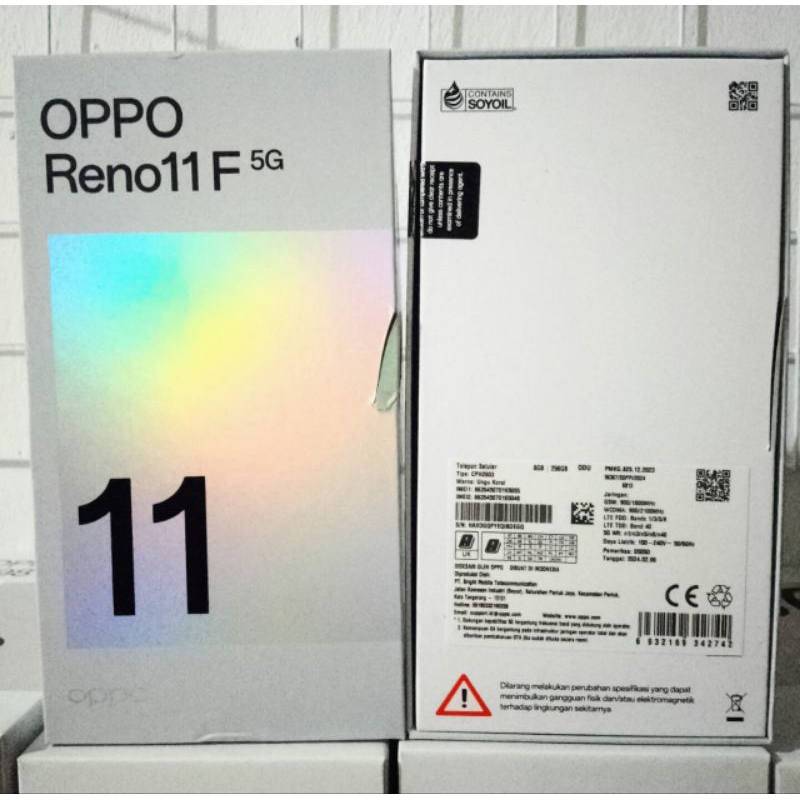 dus kardus box hp oppo reno 11f 100% asli copotan termurah