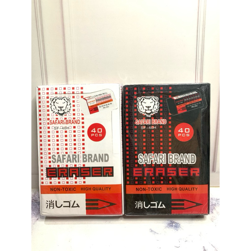 

SAFARI BRAND Penghapus Pensil Warna Hitam Grosir Murah - Isi 40pcs