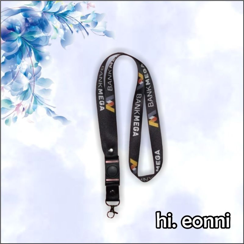 

tali id card BANK MEGA / tali lanyard BANK MEGA ( READY STOCK ) MURAH !!!