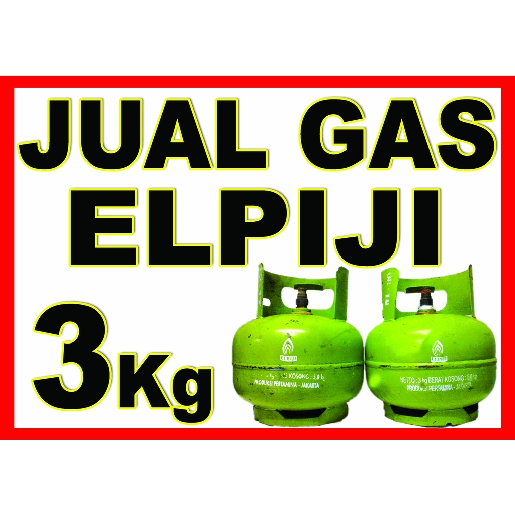 

STICKER VINYL JUAL GAS ELPIJI 3 KG 20X30CM