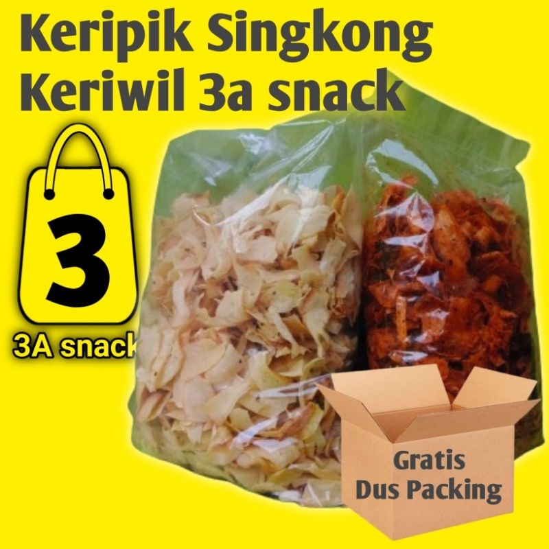 

Keripik Singkong Keriwil 3a snack 500 gram