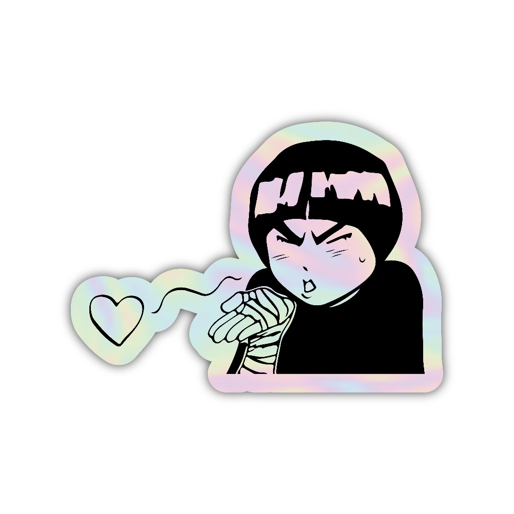 

Z139 sticker rock lee anime naruto, stiker hologram satuan