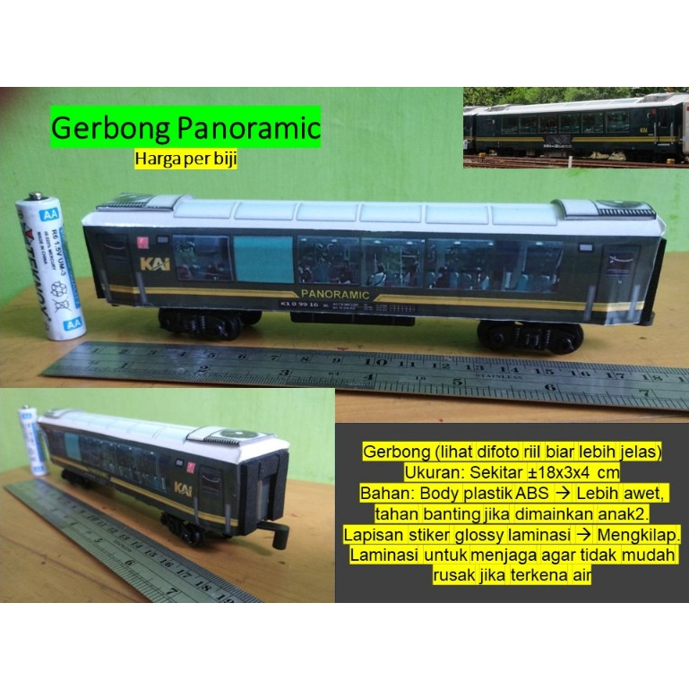 Kereta api Indonesia gerbong Panoramic KAI