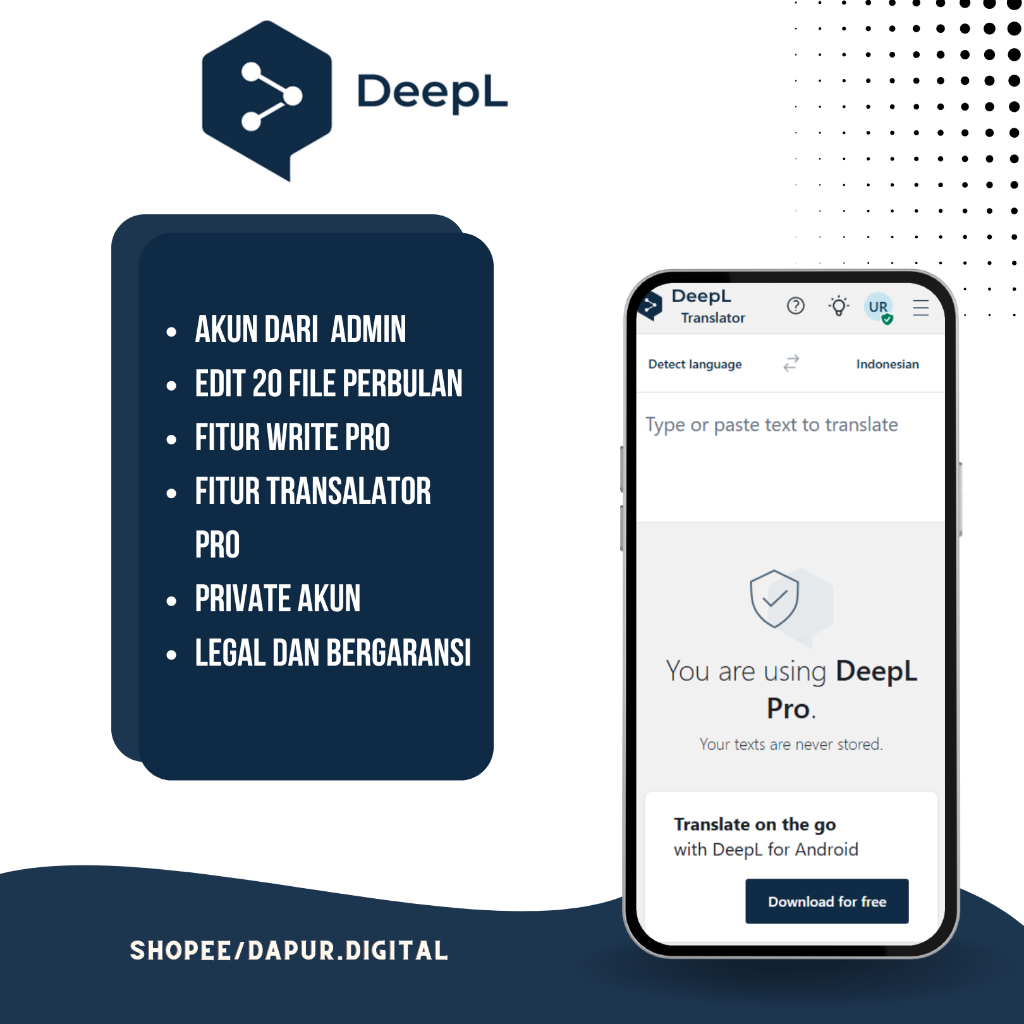 DEEPL PRO ADVANCED + WRITE PRO PREMIUM