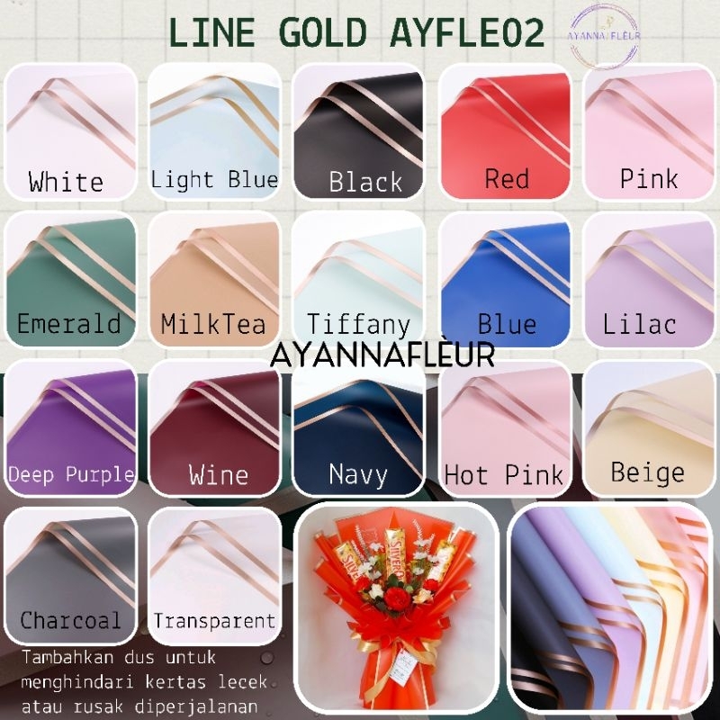 

(AYFLÉ02) Kertas bunga / Flower Wrapping Paper / Flower Cellophane paper
