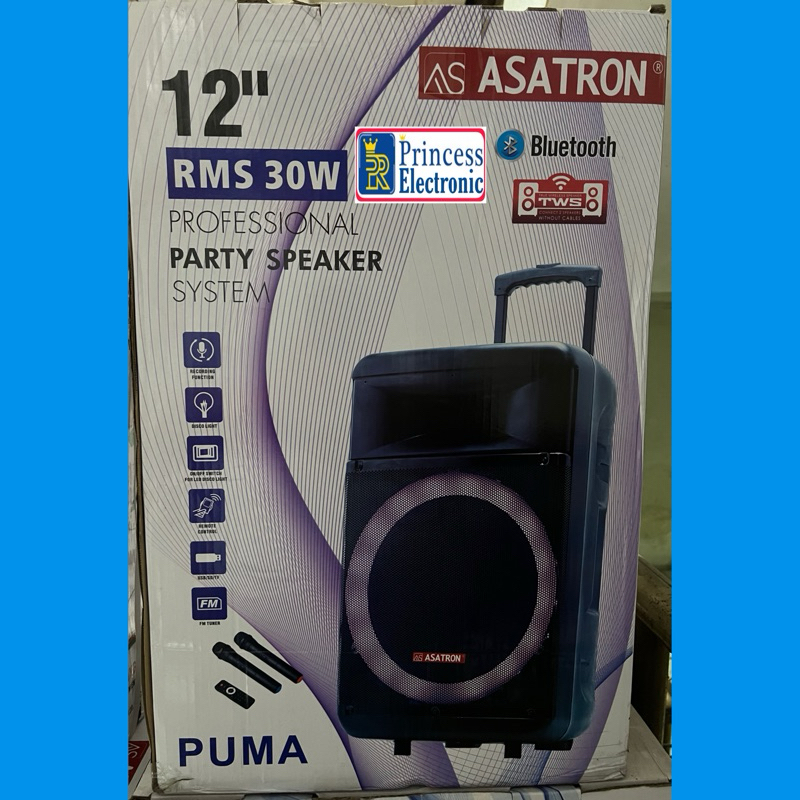 Speaker Bluetooth Asatron Puma 12 inch