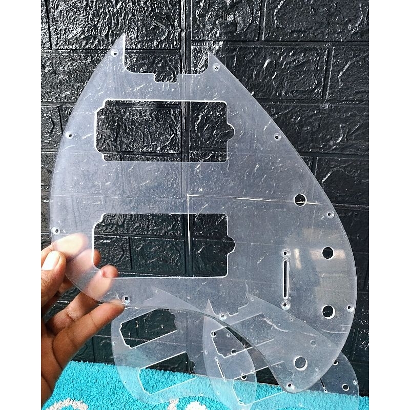Pickguard Bass Transparant Sterling By Musicman RAY35HH Original