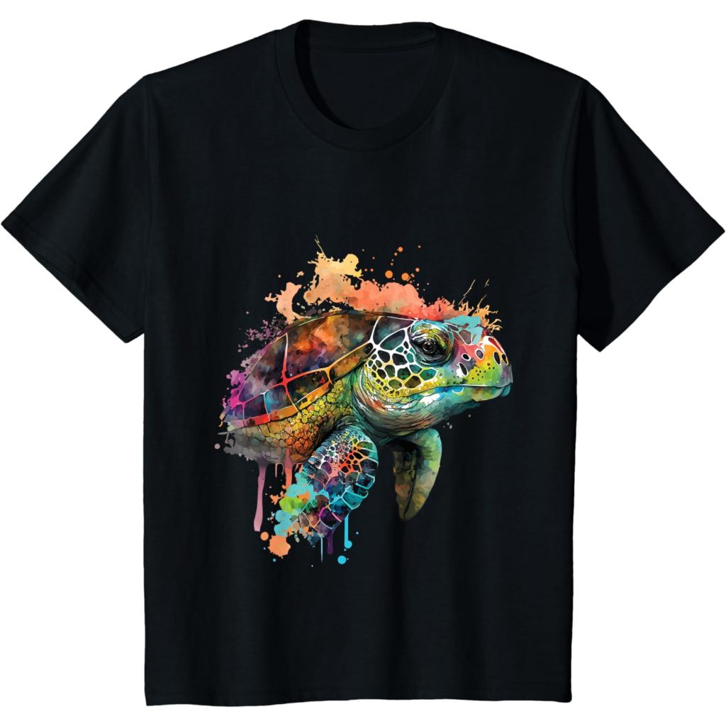 Kaos Anak Hawaiian Ethnic Turtle - Beach Ocean Animal Lover Zookeeper T-Shirt