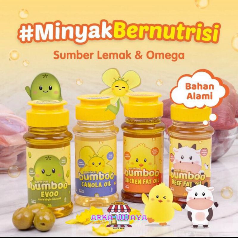 

[ARKASHOP] - Bumboo Fat Oil Minyak Mpasi Bahan Alami Tanpa Perisa & Pengawet 100Ml