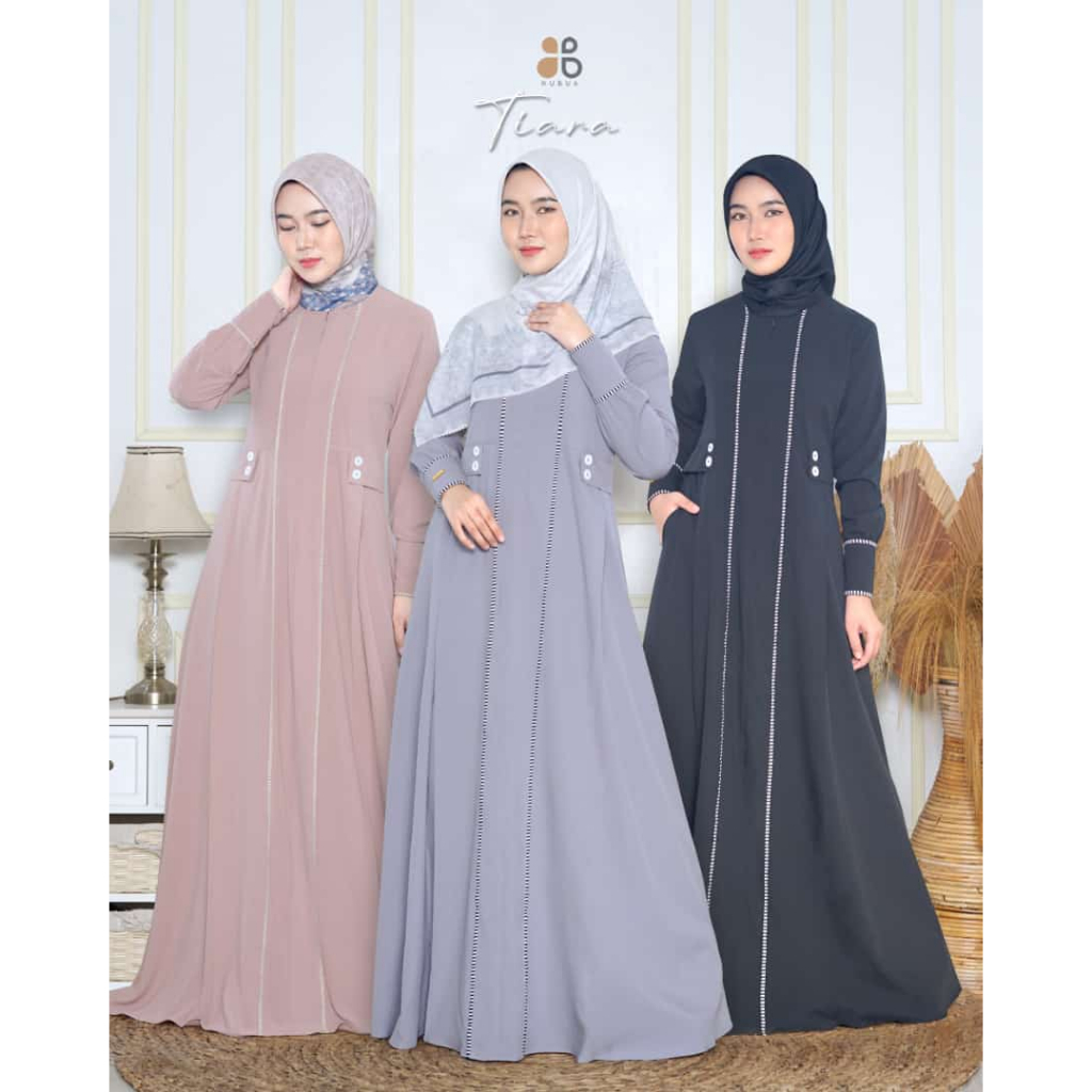 Gamis Nubua Tiara - Dress Fashion Muslim Wanita