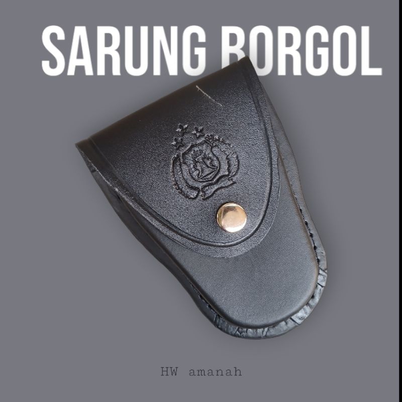 borgol tangan plus sarung borgol kulit satu set borgol satpam sarung kulit satu set