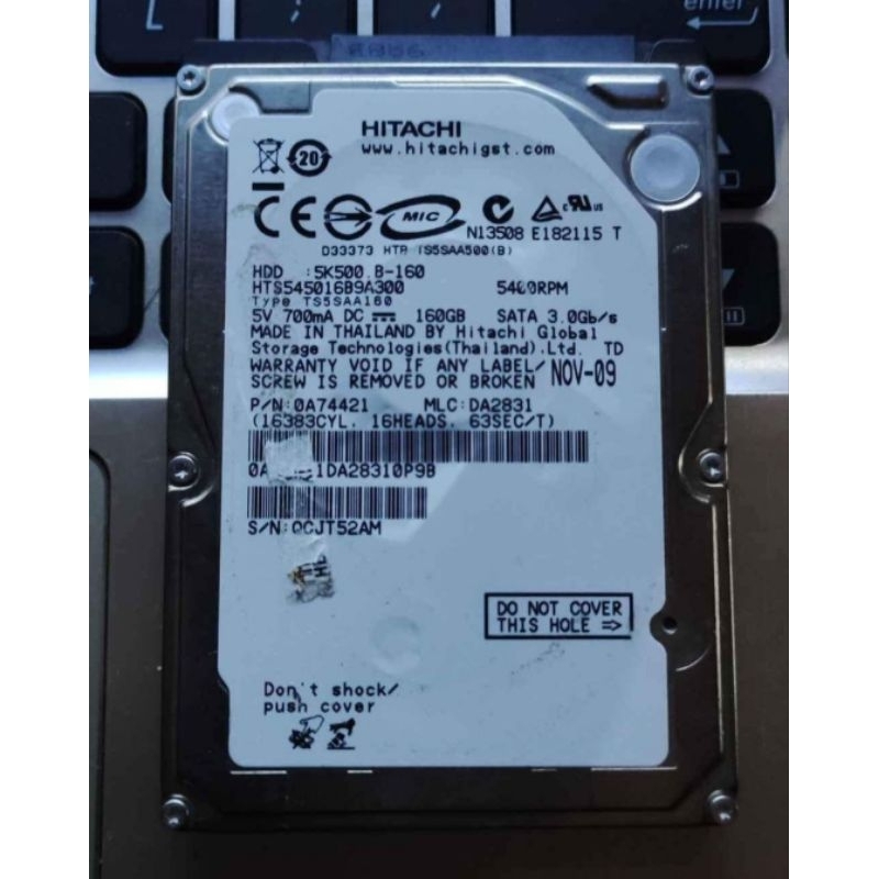 Harddisk HDD Hitachi 160Gb