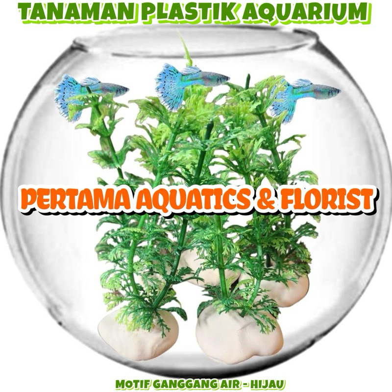 Tanaman Hiasan Aquarium Motif GANGGANG AIR/ Tanaman Hiasan/ Tanaman Hias/ Tanaman Aquarium/ Tanaman 
