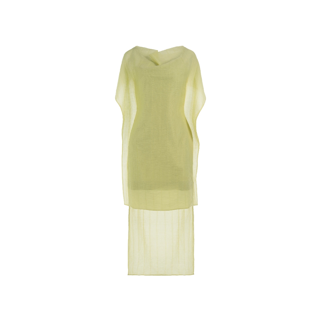 Patrick Owen Serraria Chartreuse Crochet Dress