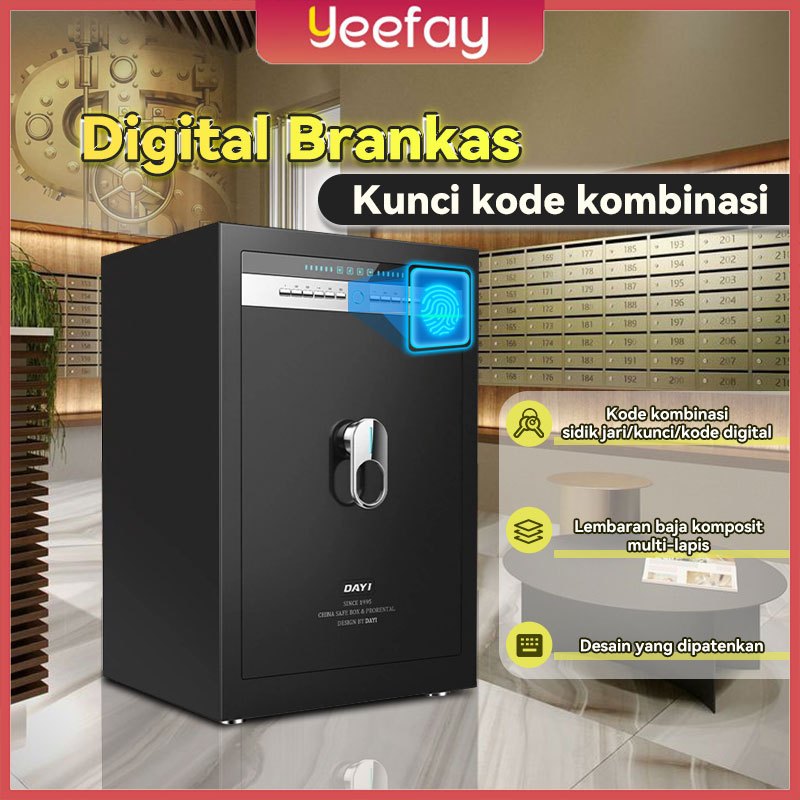 ⚡COD&Garansi⚡Kotak Uang Brankas Mini Brankas Mini Brankas Uang Brankas Besi Brankas Tahan Api kualit