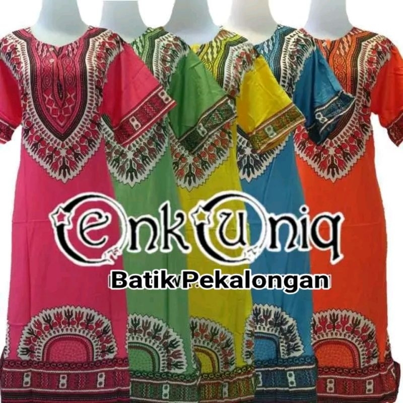 Daster Kancing Busui Bukaan Depan Santai Midi Batik Pekalongan